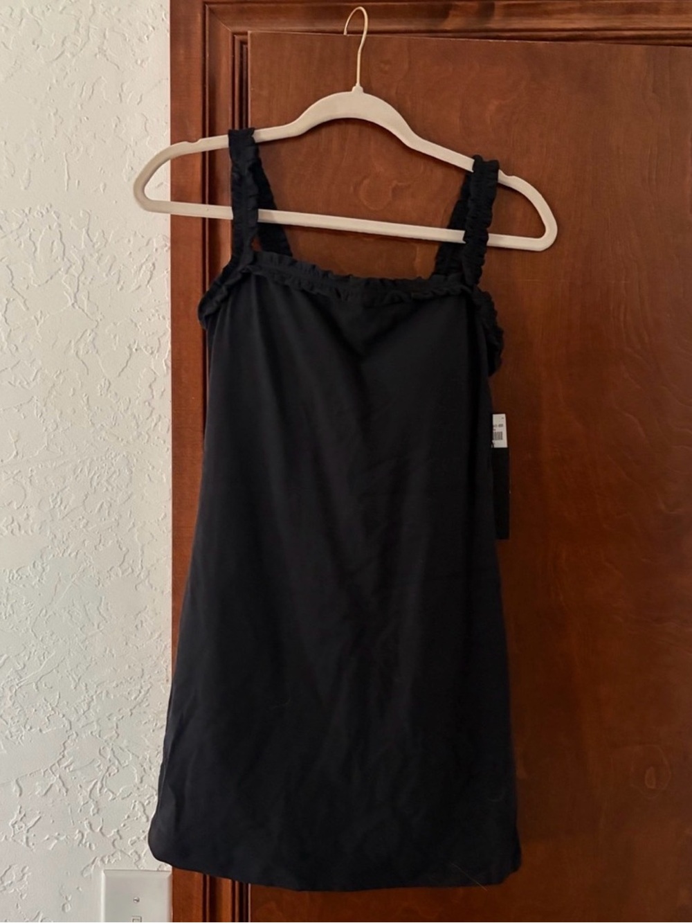 Abercrombie & Fitch Black Square Neck Mini Dress - BRAND NEW WITH TAGS - Picture 7 of 9